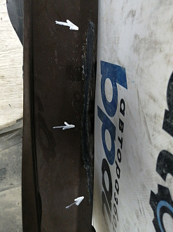 AA044862; Бампер задний; без паркт. (6410D125) для Mitsubishi Pajero Sport III (2015-2020)/БУ; Оригинал; Р1, Мелкий дефект; 