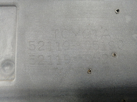 BA000179; Бампер передний; без паркт.; под омыват. (52119-05190) для Toyota Avensis/БУ; Оригинал; Р2, Удовлетворительное; 