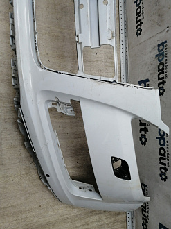 AA045516; Бампер передний; под паркт.; под омыват. (4L0 807 437 H) для Audi Q7 I рест. (2010-2015)/БУ; Оригинал; Р2, Удовлетворительное; 