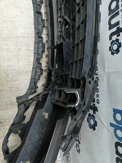 AA045529; Бампер передний; под паркт.; под омыват. (4L0 807 437 H) для Audi Q7 I рест. (2010-2015)/БУ; Оригинал; Р1, Мелкий дефект; 