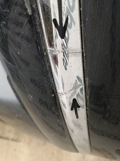 AA038647; Бампер задний; под паркт. (4E0 807 511 A) для Audi A8 II (D3) (2002-2005)/БУ; Оригинал; Р1, Мелкий дефект; 