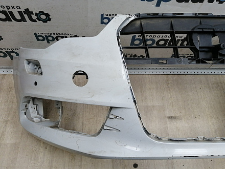 AA045625; Бампер передний; под паркт.; под омыват. (4G0 807 437) для Audi A6 C7/БУ; Оригинал; Р1, Мелкий дефект; 