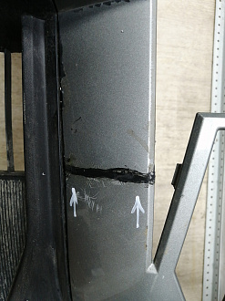 AA045843; Бампер передний; под паркт.; без омыват. (602002155AA) для Omoda C5 (2022- н.в.)/БУ; Оригинал; Р1, Мелкий дефект; 