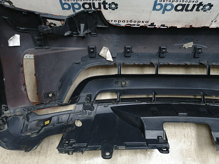 AA045867; Бампер передний; под паркт.; под омыват. (HY32-17F003-AAW) для Land Rover Discovery V L462 (2017 - 2020)/БУ; Оригинал; Р1, Мелкий дефект; 