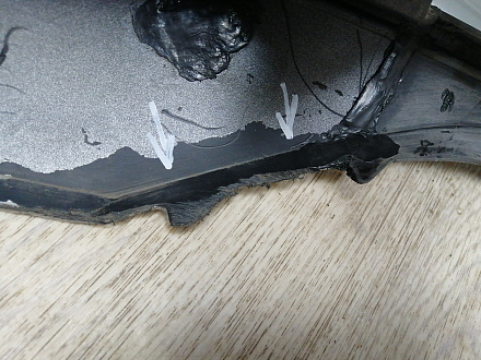 AA045823; Бампер передний; под паркт.; под омыват. (3G0807221) для Volkswagen Passat/БУ; Оригинал; Р2, Удовлетворительное; 