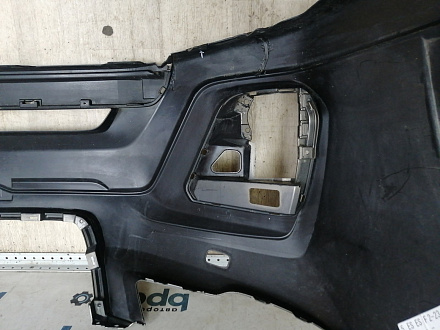 AA046376; Бампер передний; без паркт.; под омыват. (57704-SJ000) для Subaru Forester V (2018-2021)/БУ; Оригинал; Р1, Мелкий дефект; 