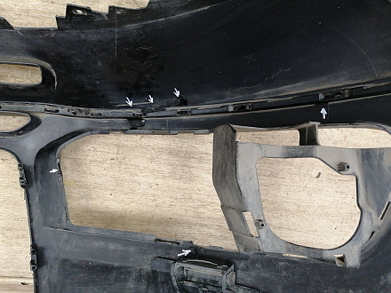 AA032448; Бампер передний; без паркт.; под омыват. (8R0 807 437 AH) для Audi Q5 I рест. (2012-2017)/БУ; Оригинал; Р1, Мелкий дефект; 