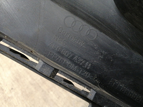 Фотография детали AA028998; Бампер передний; под паркт.; под омыват. (4L0 807 437 H) для Audi Q7 I рест. (2010-2015)/БУ; Оригинал; Р1, Мелкий дефект; . Фото номер 25