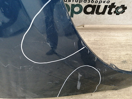 AA033808; Крыло переднее правое, без повторителя (66320-2B240) для Hyundai Santa Fe/БУ; Оригинал; Р2, Удовлетворительное; 