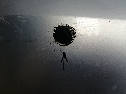 AA046227; Бампер задний; без паркт. (1T0807417K) для Volkswagen Touran II (2010-2015)/БУ; Оригинал; Р2, Удовлетворительное; 