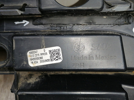 AA045037; Бампер передний; под паркт.; под омыват. (5СU807221A) для Volkswagen Jetta VI рест. (2015-2018)/БУ; Оригинал; Р1, Мелкий дефект; 