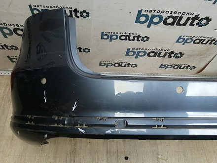 AA046059; Бампер задний; под паркт. (3AF807421A) для Volkswagen Passat B7 Wagon (2011- 2014)/БУ; Оригинал; Р1, Мелкий дефект; 