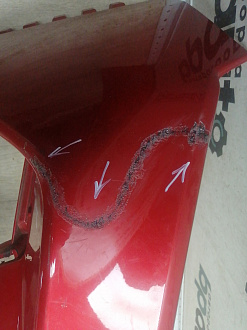 AA045997; Бампер передний; без паркт.; без омыват. (602002491AA) для Chery Tiggo/БУ; Оригинал; Р2, Удовлетворительное; 