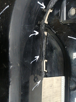 AA045256; Бампер передний; под паркт.; без омыват. ( BB5317C831) для Ford Explorer V (2011-2015)/БУ; Оригинал; Р1, Мелкий дефект; 