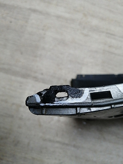 AA046061; Бампер задний, под расширители, Alltrack; под паркт. (3AF807221B) для Volkswagen Passat B7 Wagon (2011- 2014)/БУ; Оригинал; Р1, Мелкий дефект; 