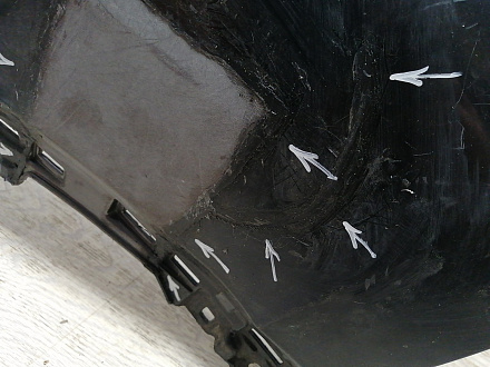 AA045971; Бампер передний; под паркт.; без омыват. (52119-0E350) для Toyota Highlander III рест. (2016 — 2019)/БУ; Оригинал; Р2, Удовлетворительное; 