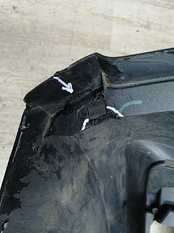 BA000165; Бампер передний; под паркт.; под омыват. (4G0 807 437) для Audi A6 C7/БУ; Оригинал; Р1, Мелкий дефект; 