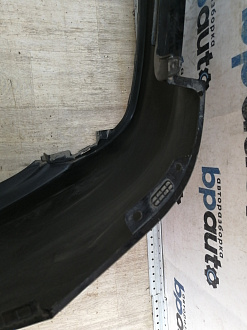 AA046115; Бампер задний; без паркт. (86611-4Y000) для Kia Rio III Sedan (2011- 2015)/БУ; Оригинал; Р1, Мелкий дефект; 