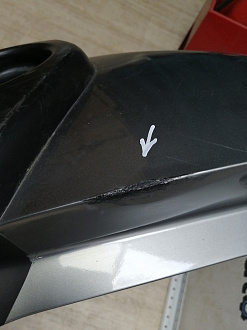 BA000192; Бампер задний; без паркт. (85022-JU14H) для Nissan X-Trail T31/БУ; Оригинал; Р1, Мелкий дефект; 