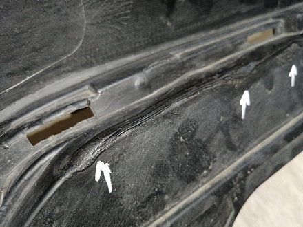 BA000120; Бампер передний; под паркт.; под омыват. (52119-06C40) для Toyota Camry/БУ; Оригинал; Р1, Мелкий дефект; 