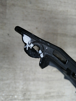 AA045818; Бампер передний; под паркт.; под омыват. (3C8807221F) для Volkswagen Passat CC рест. (2012-2017)/БУ; Оригинал; Р1, Мелкий дефект; 