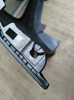 BA000147; Бампер передний; без паркт.; без омыват. (86511-1R000) для Hyundai/БУ; Оригинал; Р1, Мелкий дефект; 