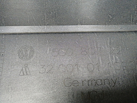 BA000224; Бампер передний; под паркт.; под омыват. (5G0807221) для Volkswagen Golf/БУ; Оригинал; Р1, Мелкий дефект; 