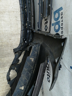 AA045517; Бампер передний; под паркт.; под омыват. (4L0 807 437 H) для Audi Q7 I рест. (2010-2015)/БУ; Оригинал; Р1, Мелкий дефект; 