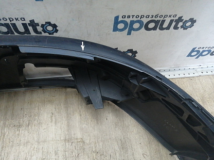 AA044497; Бампер передний; без паркт.; под омыват. (1K0807221D) для Volkswagen Jetta V (2005- 2010)/БУ; Оригинал; Р1, Мелкий дефект; 