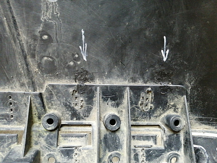 AA045763; Юбка переднего бампера (7P5807061) для Porsche Cayenne II (958) (2010-2014)/БУ; Оригинал; Р1, Мелкий дефект; 