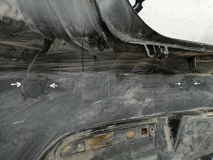 AA015705; Бампер задний; без паркт. (BBM4-50221) для Mazda 3 II (BL) Sedan (2009-2011)/БУ; Оригинал; Р1, Мелкий дефект; 