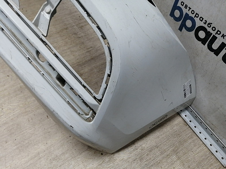 AA045690; Бампер передний; под паркт.; под омыват. (5СU807221A) для Volkswagen Jetta VI рест. (2015-2018)/БУ; Оригинал; Р1, Мелкий дефект; 