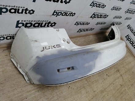 AA013797; Бампер задний; без паркт. (850221KA6H) для Nissan Juke I (2010-2014)/БУ; Оригинал; Р1, Мелкий дефект; 