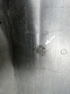 AA044345; Бампер задний; без паркт. (52159-12B30) для Toyota Corolla 150 рест. (2010-2013)/БУ; Оригинал; Р1, Мелкий дефект; 