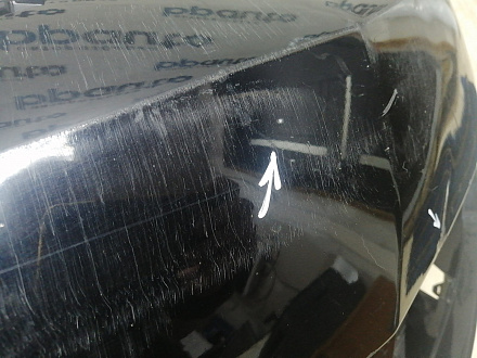 AA045977; Бампер передний; без паркт.; под омыват. (5K0807221) для Volkswagen Golf/БУ; Оригинал; Р1, Мелкий дефект; 