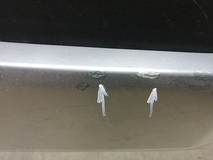 AA045477; Бампер задний; под паркт. (86611-M0000) для Hyundai Creta I (2016-2021)/БУ; Оригинал; Р2, Удовлетворительное; 