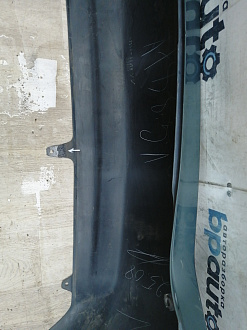 AA045891; Бампер задний v2.4; под паркт. (52159-33918) для Toyota Camry 40 рест. (2010 — 2011)/БУ; Оригинал; Р1, Мелкий дефект; 