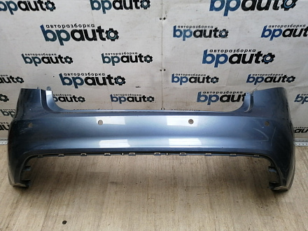 AA046123; Бампер задний; под паркт. (86611-4Y000) для Kia Rio III Sedan (2011- 2015)/БУ; Оригинал; Р1, Мелкий дефект; 