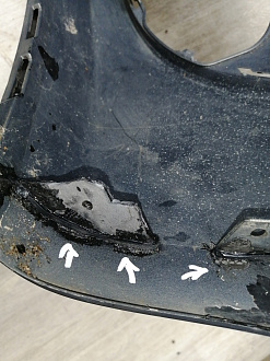 AA044722; Бампер передний; под паркт.; без омыват. (13267699) для Opel Meriva B (2010 - 2014)/БУ; Оригинал; Р2, Удовлетворительное; 