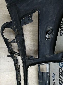 AA045530; Бампер передний; под паркт.; под омыват. (4L0 807 437 H) для Audi Q7 I рест. (2010-2015)/БУ; Оригинал; Р1, Мелкий дефект; 