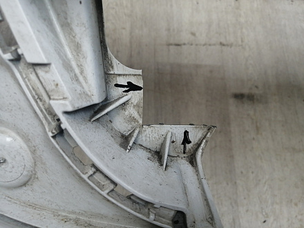 BA000246; Бампер передний; без паркт.; под омыват. (5M0807221N) для Volkswagen Golf Plus II (2009-2014)/БУ; Оригинал; Р2, Удовлетворительное; 