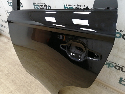 AA032869; Дверь задняя левая , под молдинг (5730B557) для Mitsubishi Outlander/БУ; Оригинал; Р0, Хорошее; X38, Черный перламутр