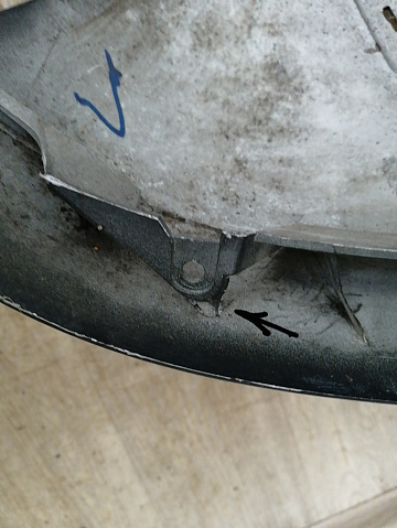 Фотография детали AA042239; Бампер задний, под хром молдинг; под паркт. (13368066) для Opel Astra J рест. HB 5D (2012 - 2015)/БУ; Оригинал; Р1, Мелкий дефект; . Фото номер 18