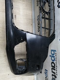 BA000163; Бампер передний; под паркт.; под омыват. (4G0 807 437) для Audi A6 C7/БУ; Оригинал; Р1, Мелкий дефект; 