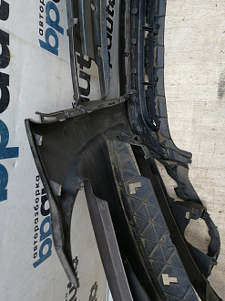 AA045517; Бампер передний; под паркт.; под омыват. (4L0 807 437 H) для Audi Q7 I рест. (2010-2015)/БУ; Оригинал; Р1, Мелкий дефект; 