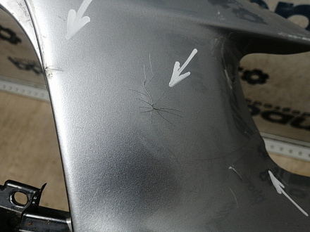 BA000253; Бампер передний, v1.5, v1.8, без отв. под расш.; без паркт.; без омыват. (6400B226229ZZ) для Mitsubishi Lancer/БУ; Оригинал; Р1, Мелкий дефект; 