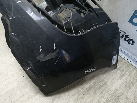 AA044866; Бампер передний; без паркт.; под омыват. (9684345077) для Peugeot 3008 I (2009-2013)/БУ; Оригинал; Р2, Удовлетворительное; 