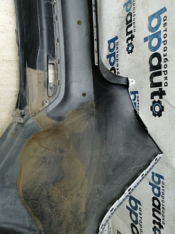 AA046112; Бампер задний; под паркт. (86611-4Y000) для Kia Rio III Sedan (2011- 2015)/БУ; Оригинал; Р1, Мелкий дефект; 