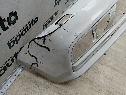 AA045707; Бампер передний; без паркт.; под омыват. (5СU807221A) для Volkswagen Jetta VI рест. (2015-2018)/БУ; Оригинал; Р2, Удовлетворительное; 