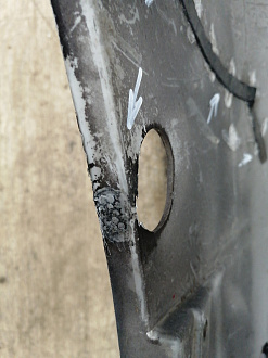 AA039657; Бампер передний; без паркт.; без омыват. (1Z0 807 221 M) для Skoda Octavia/БУ; Оригинал; Р1, Мелкий дефект; 